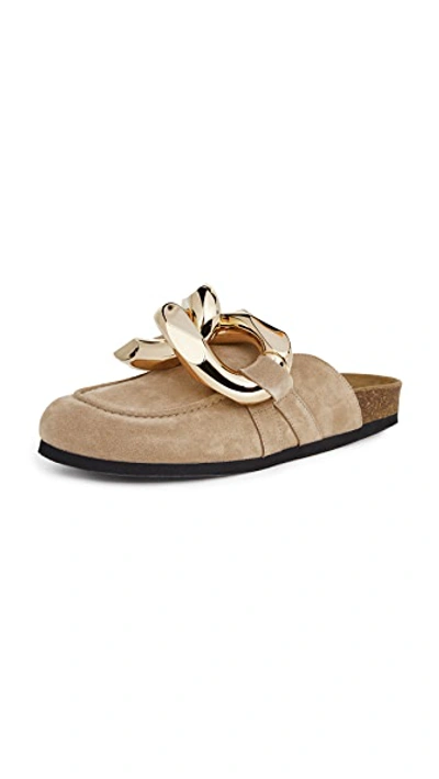 Jw Anderson Ssense Exclusive Beige Chain Loafers In Natural