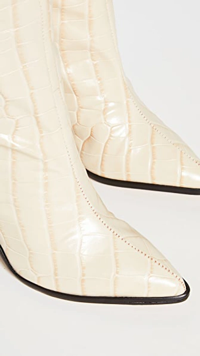 Schutz Analeah Boots In Egg Shell