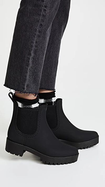 Shop Jeffrey Campbell Cloudy Rain Booties In Black