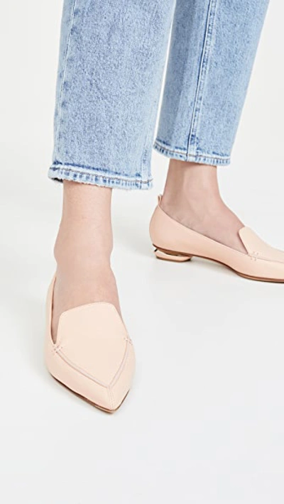 Shop Nicholas Kirkwood Beya Loafers In Powder