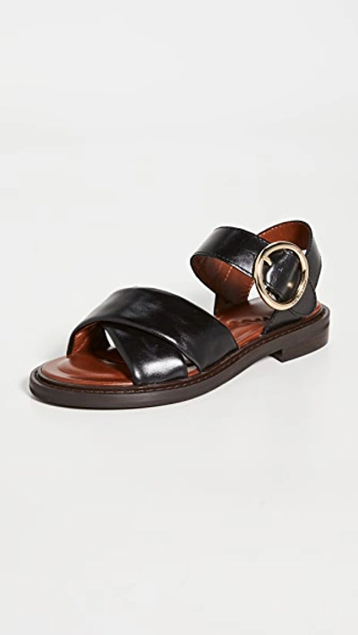 Shop See By Chloé Lyna Sandals In Black
