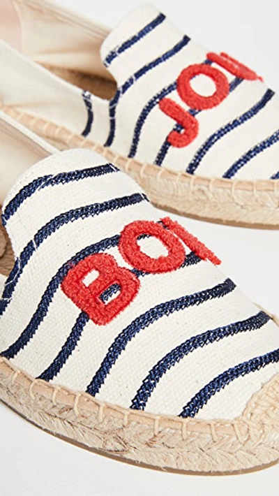 Shop Soludos Bonjour Espadrilles In Navy/natural