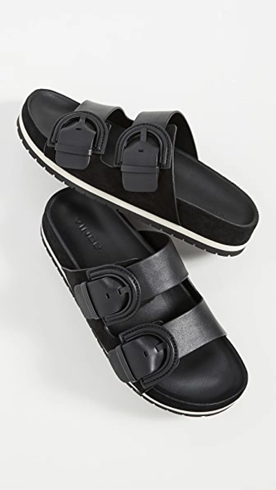 Shop Vince Glyn Slides In Black