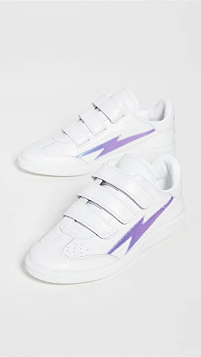 Shop Isabel Marant Beth Sneakers In Purple