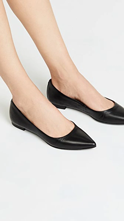 Shop Frye Sienna Ballet Flats In Black