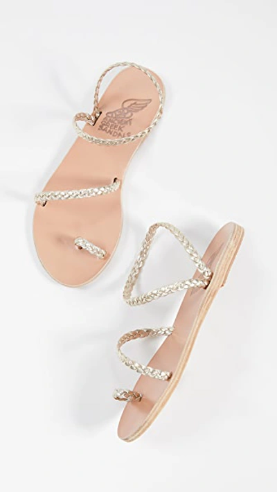 Shop Ancient Greek Sandals Eleftheria Sandals Platinum