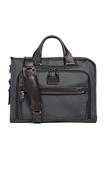 Shop Tumi Alpha Slim Deluxe Portfolio Anthracite