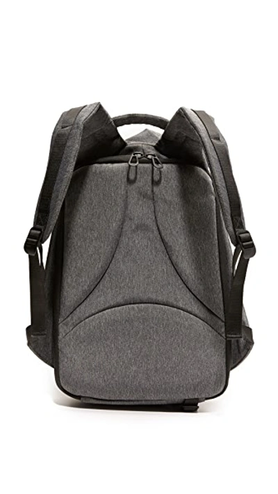 Shop Côte And Ciel Isar Ecoyarn Medium Backpack In Black Melange