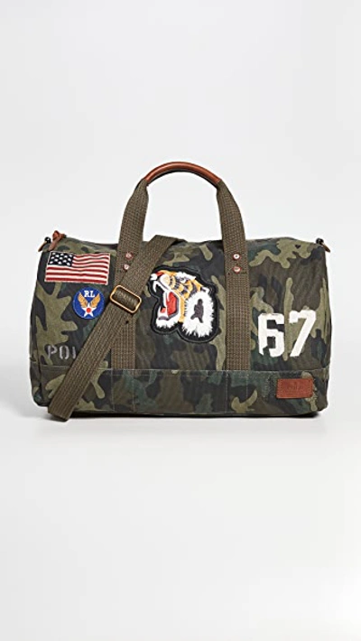 Shop Polo Ralph Lauren Camo Canvas Duffle Bag