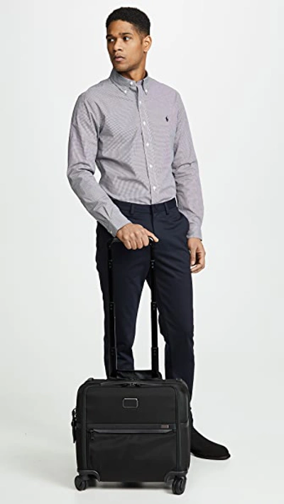 Tumi Alpha 3 Collection Compact 4-wheel Laptop Briefcase In Black