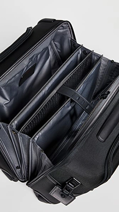 Tumi Alpha 3 Collection Compact 4-wheel Laptop Briefcase In Black
