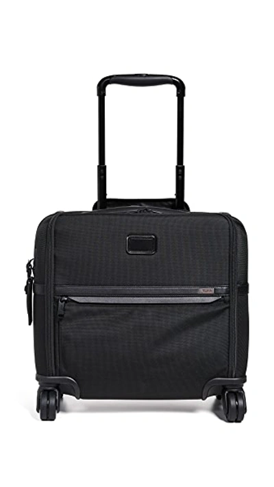 Shop Tumi Alpha Compact 4 Wheel Briefcase Black