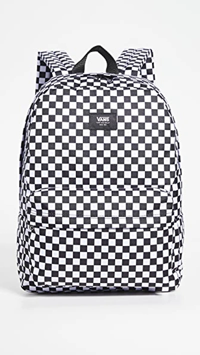 طقم قوتشي Vans Old Skool Check Backpack In White/black In Black/ White Check ... طقم قوتشي