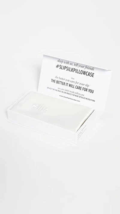 Slip White King Pillowcase In White