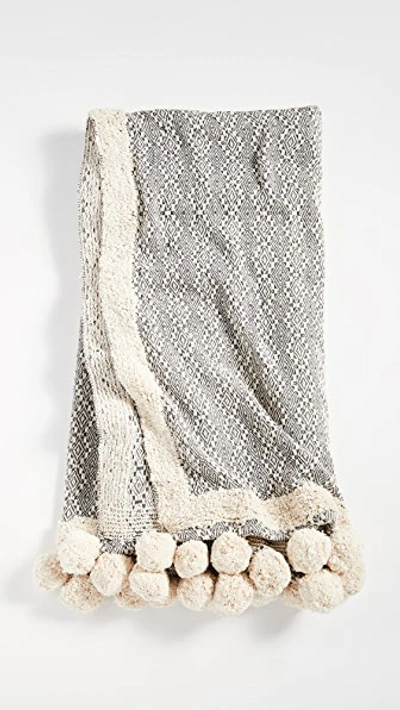 Shopbop Home Karma Living Eccentric Pom Pom Throw Blanket