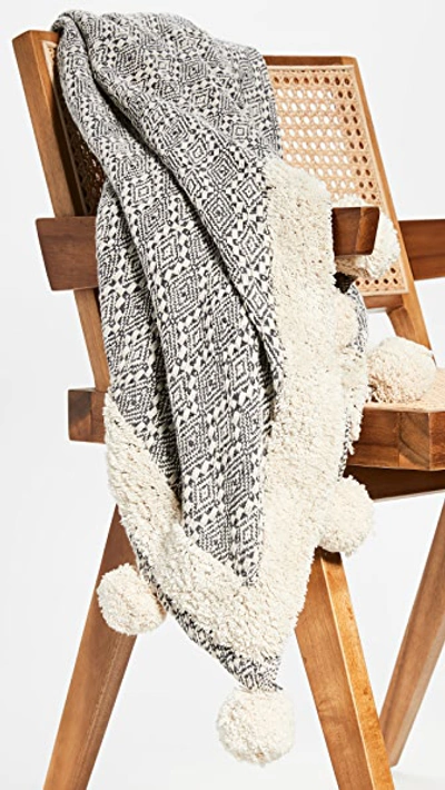 Shopbop Home Karma Living Eccentric Pom Pom Throw Blanket