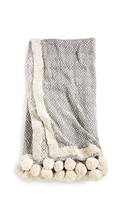 Shopbop Home Karma Living Eccentric Pom Pom Throw Blanket