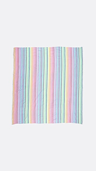 Shop Las Bayadas La Lucia Beach Blanket In Rainbow Multi