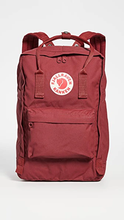 Shop Fjall Raven Kanken 15 Laptop Backpack" In Ox Red