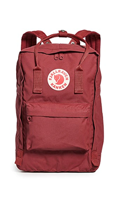 Shop Fjall Raven Kanken 15 Laptop Backpack" In Ox Red