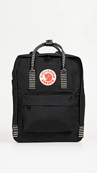 Shop Fjall Raven Kanken Backpack In Black/striped