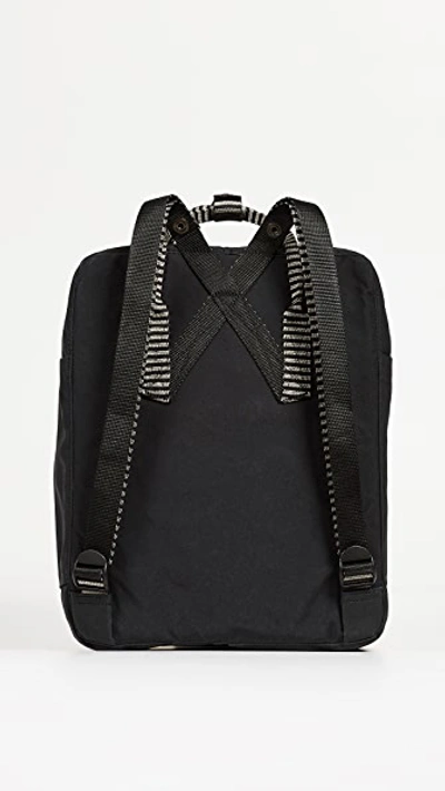 Shop Fjall Raven Kanken Backpack In Black/striped