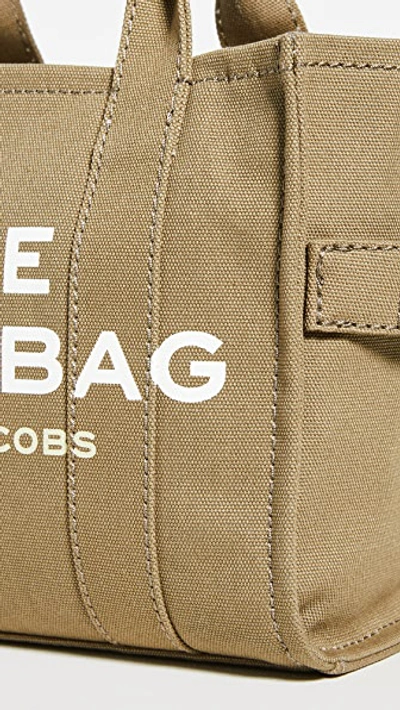 Marc Jacobs Mini Traveler Canvas Tote In Slate Green