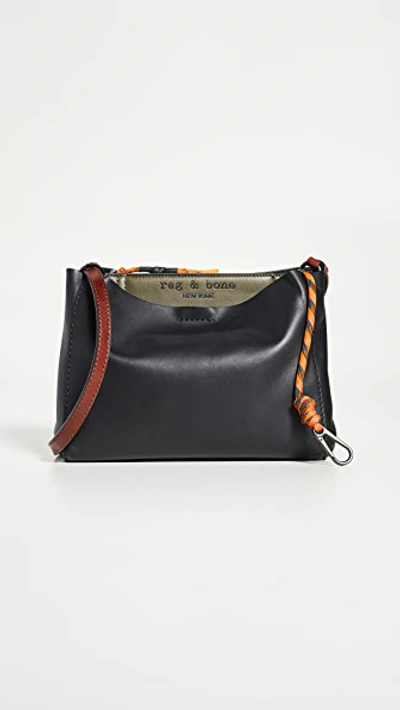 Shop Rag & Bone Passenger Crossbody Bag Black/olive