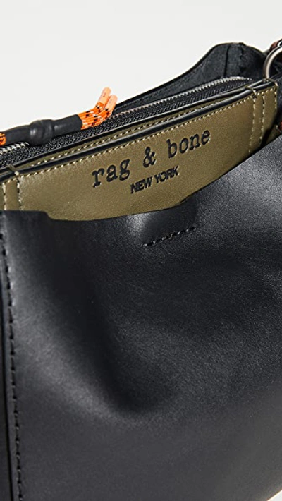Shop Rag & Bone Passenger Crossbody Bag Black/olive