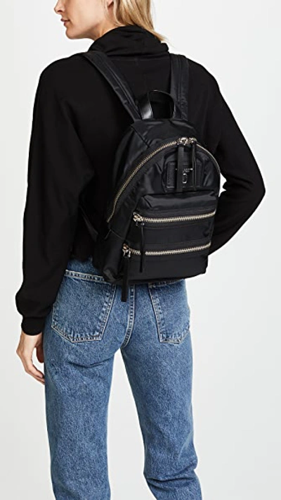 Shop Marc Jacobs Mini Nylon Biker Backpack In Black