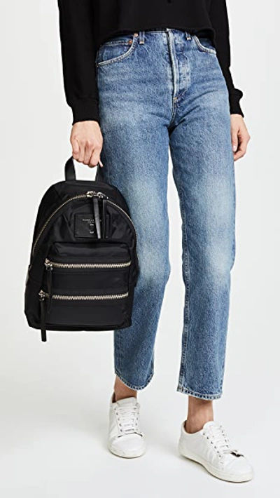 Shop Marc Jacobs Mini Nylon Biker Backpack In Black