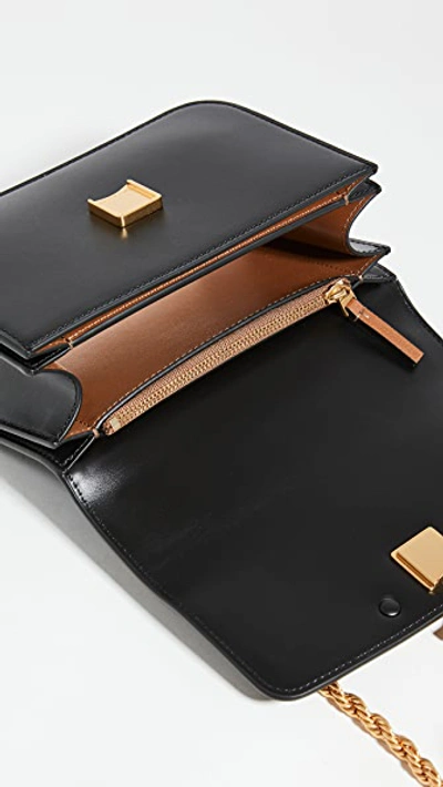 Tory Burch Small Eleanor Pebbled Leather Convertible Shoulder Bag In Black