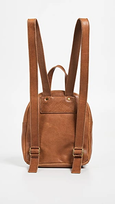 Shop Madewell Mini Lorimer Backpack In English Saddle