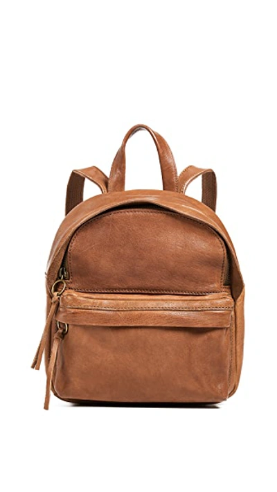 Shop Madewell Mini Lorimer Backpack In English Saddle
