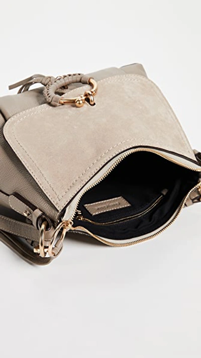 Shop See By Chloé Joan Small Hobo Bag Motty Grey