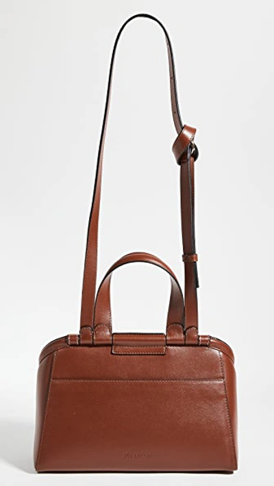 Shop Jw Anderson Lid Chain Bag In Chocolate Brown