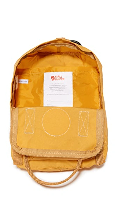 Shop Fjall Raven Kanken Mini Backpack Ochre One Size