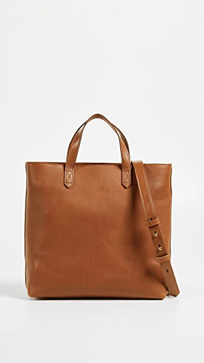 Shop Madewell The Zip-top Transport Crossbody English Saddle