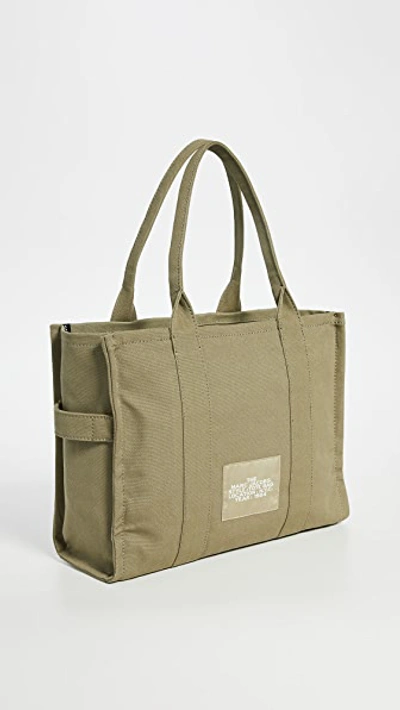 Marc Jacobs The Tote Small Olive Canvas Bag in Green