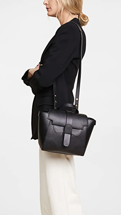 Shop Senreve The Mini Maestra Bag In Noir