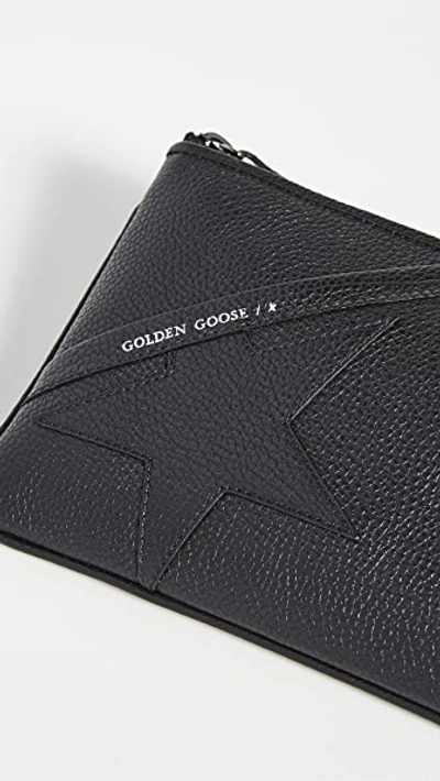 Shop Golden Goose Star Wristlet In Black