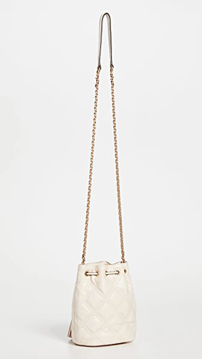 Tory Burch Quilted Leather Fleming Mini Bucket Bag (SHF-20223