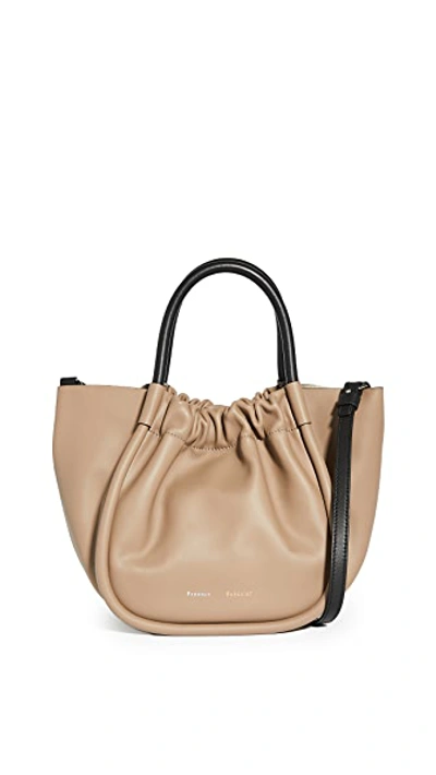 Shop Proenza Schouler Small Ruched Tote Light Taupe