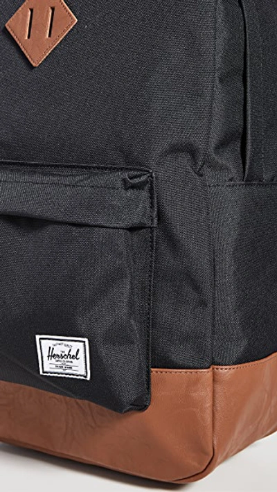 Shop Herschel Supply Co Heritage Backpack Black/tan
