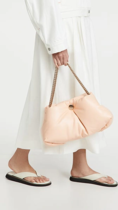 Shop Proenza Schouler Puffy Chain Tobo Bag In Peach