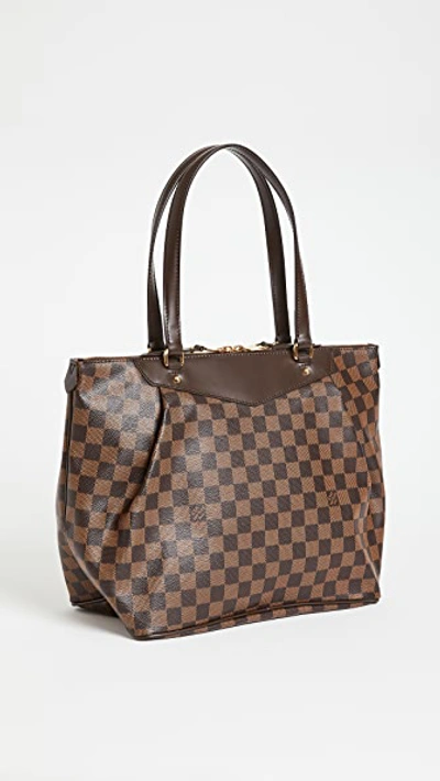 Shop Shopbop Archive Louis Vuitton Westminster Gm Damier Ebe Bag In Brown