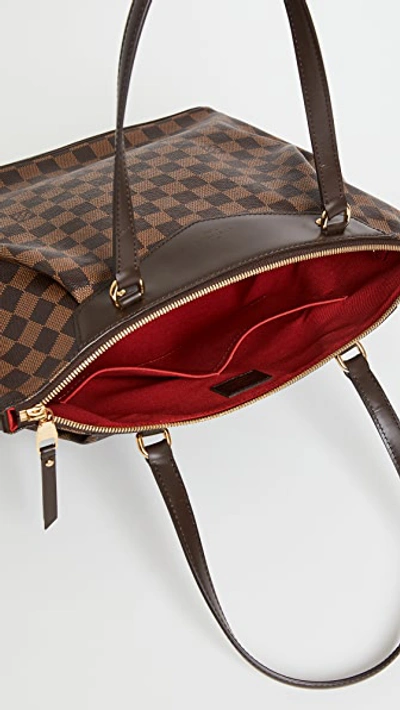 Shop Shopbop Archive Louis Vuitton Westminster Gm Damier Ebe Bag In Brown