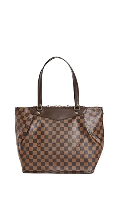 Shop Shopbop Archive Louis Vuitton Westminster Gm Damier Ebe Bag In Brown