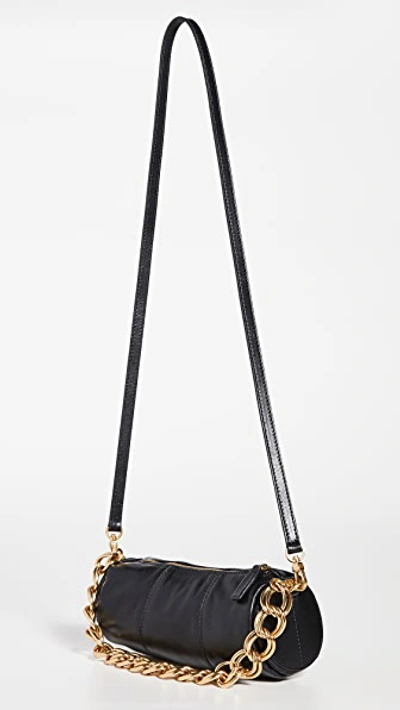 Shop Manu Atelier Xx Mini Cylinder Shoulder Bag In Black