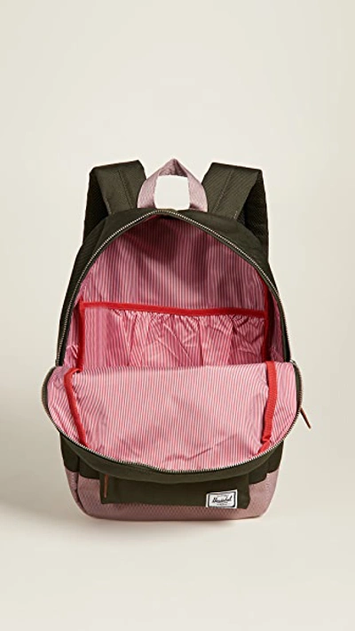 Shop Herschel Supply Co Settlement Mid Volume Backpack In Forest Night/ash Rose